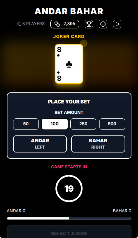 Andar Bahar - Farcaster Mini Apps